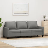 3-Seater Sofa Dark Grey 180 cm Fabric