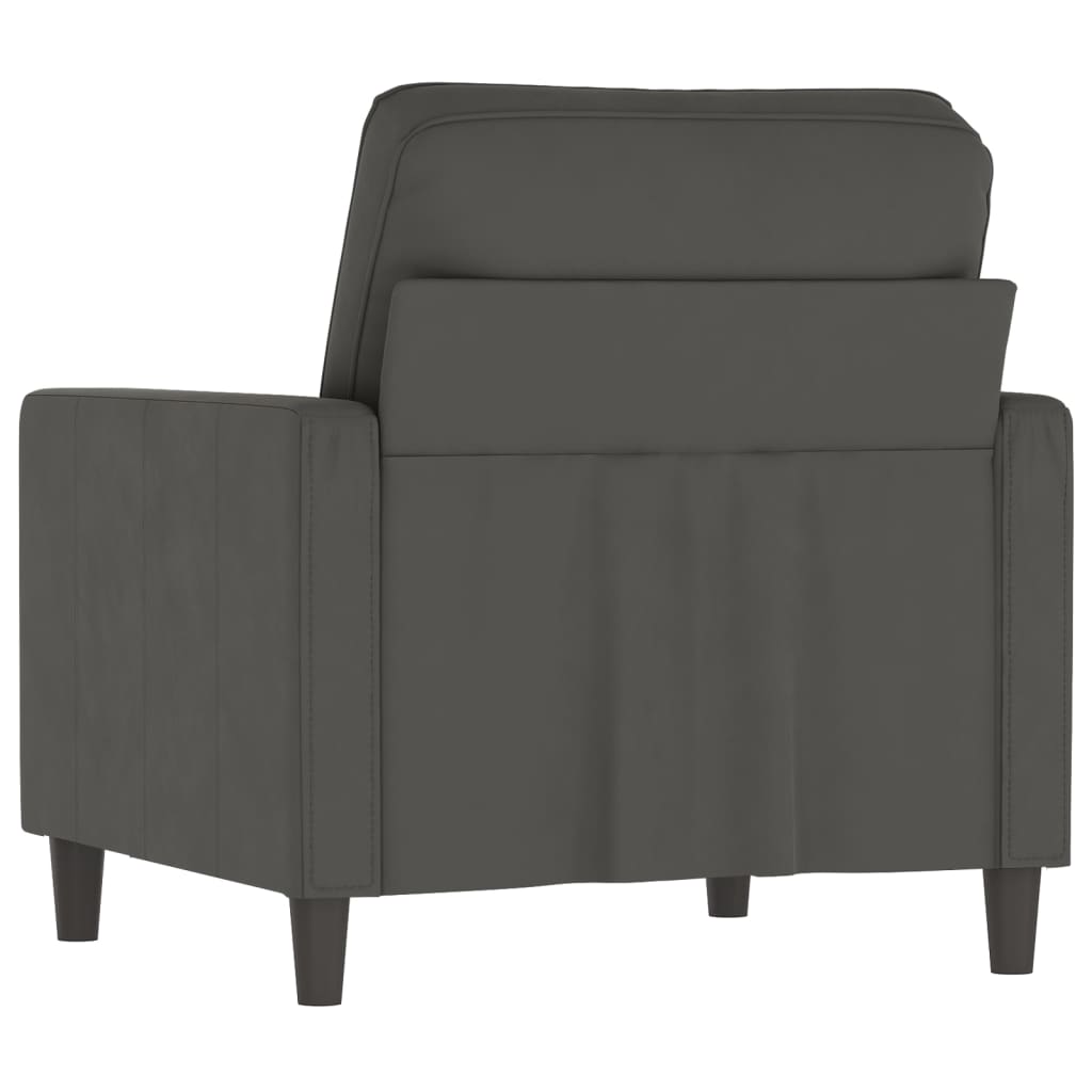 Sofa Chair Dark Grey 60 cm Velvet