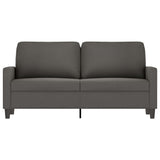 2-Seater Sofa Dark Grey 140 cm Velvet