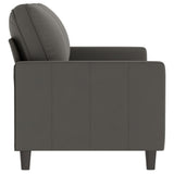 2-Seater Sofa Dark Grey 140 cm Velvet - Top-Down View