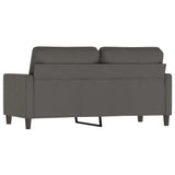 2-Seater Sofa Dark Grey 140 cm Velvet - 45-Degree Angle