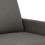 2-Seater Sofa Dark Grey 140 cm Velvet