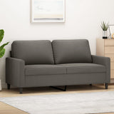 2-Seater Sofa Dark Grey 140 cm Velvet