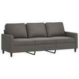 3-Seater Sofa Dark Grey 180 cm Velvet - Front View