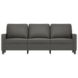 3-Seater Sofa Dark Grey 180 cm Velvet
