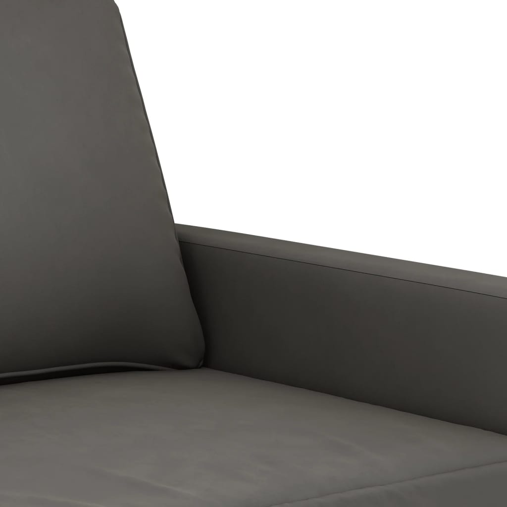 3-Seater Sofa Dark Grey 180 cm Velvet