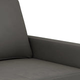 3-Seater Sofa Dark Grey 180 cm Velvet - Rear View