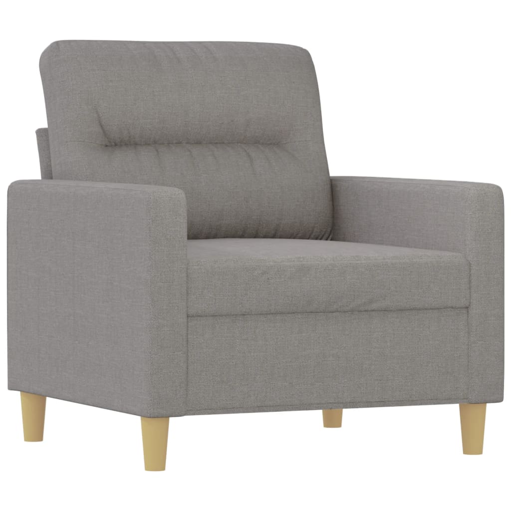 Sofa Chair Light Grey 60 cm Fabric