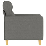 Sofa Chair Dark Grey 60 cm Fabric - Top-Down View