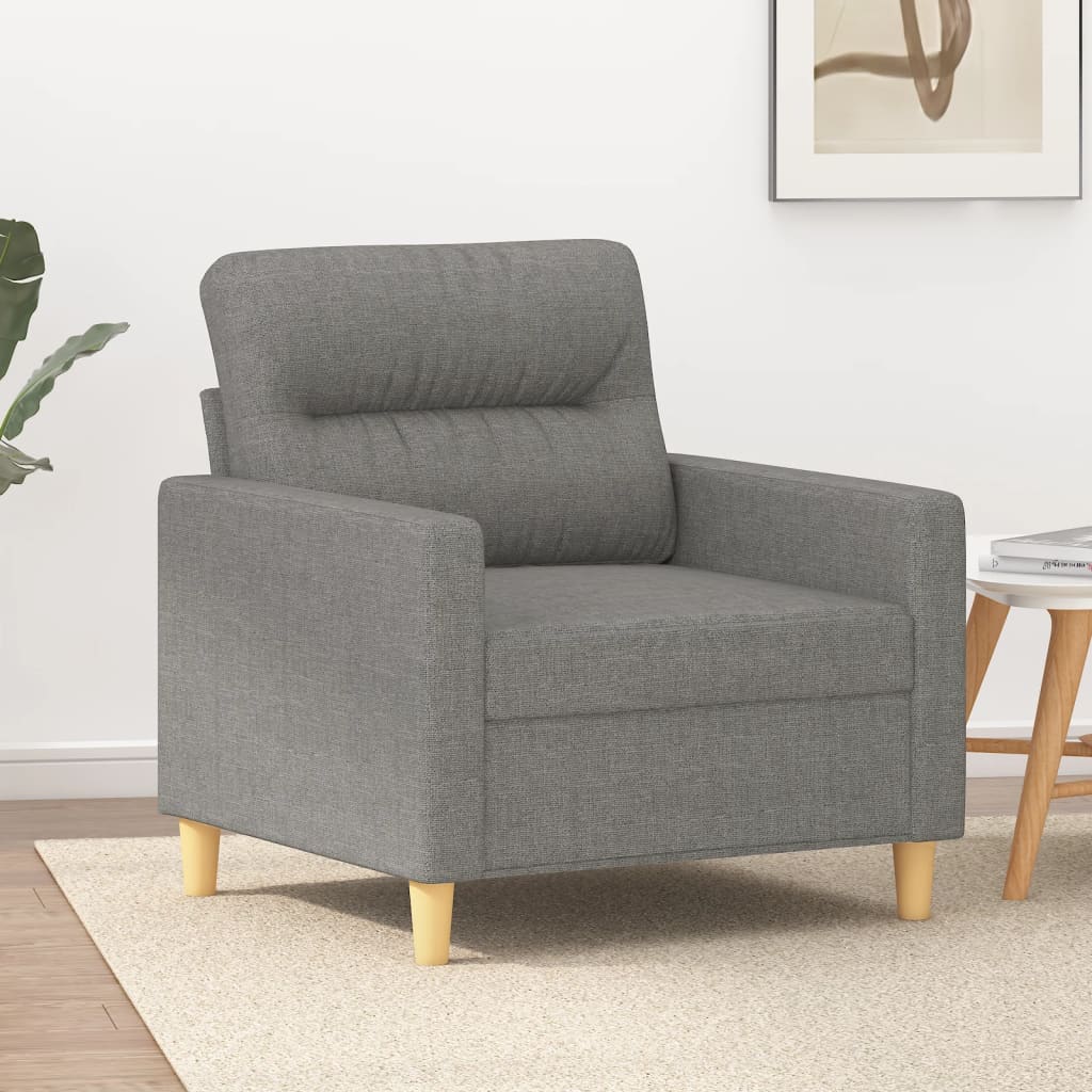 Sofa Chair Dark Grey 60 cm Fabric