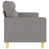 3-Seater Sofa Light Grey 210 cm Fabric
