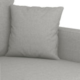 3-Seater Sofa Light Grey 210 cm Fabric