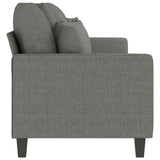3-Seater Sofa Dark Grey 210 cm Fabric - Top-Down View