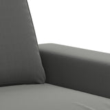 2-Seater Sofa Dark Grey 120 cm Microfibre Fabric - Rear View