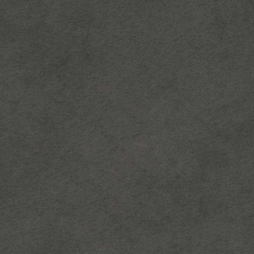 2-Seater Sofa Dark Grey 120 cm Microfibre Fabric
