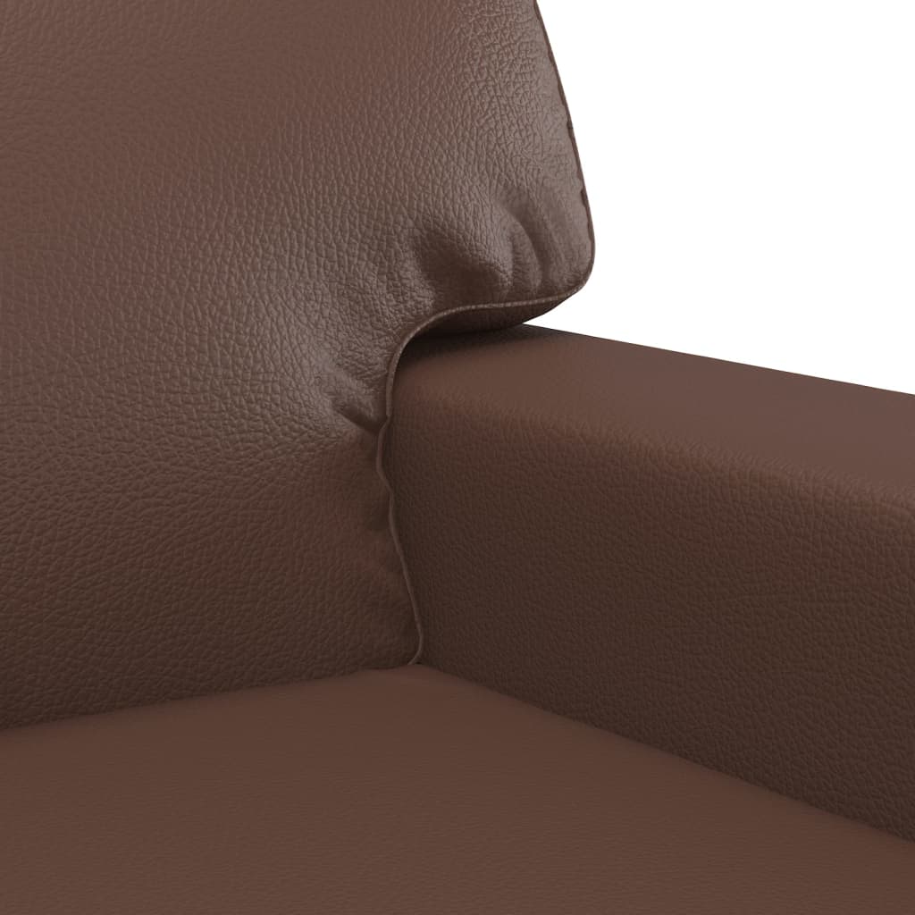 Sofa Chair Brown 60 cm Faux Leather