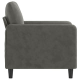 Sofa Chair Dark Grey 60 cm Velvet