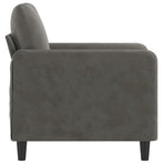 Sofa Chair Dark Grey 60 cm Velvet
