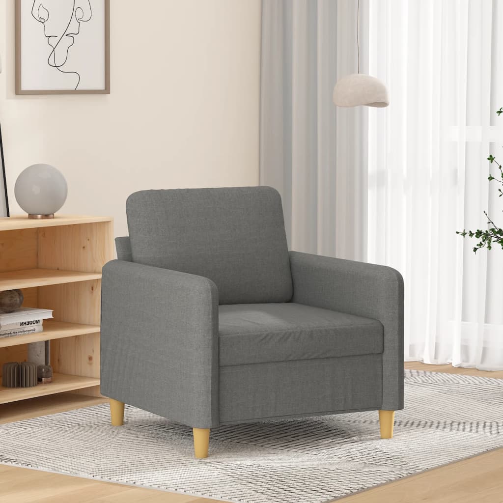 Sofa Chair Dark Grey 60 cm Fabric