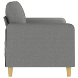 2-Seater Sofa Dark Grey 140 cm Fabric - Top-Down View