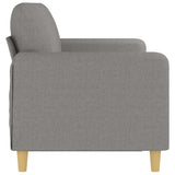 3-Seater Sofa Light Grey 180 cm Fabric