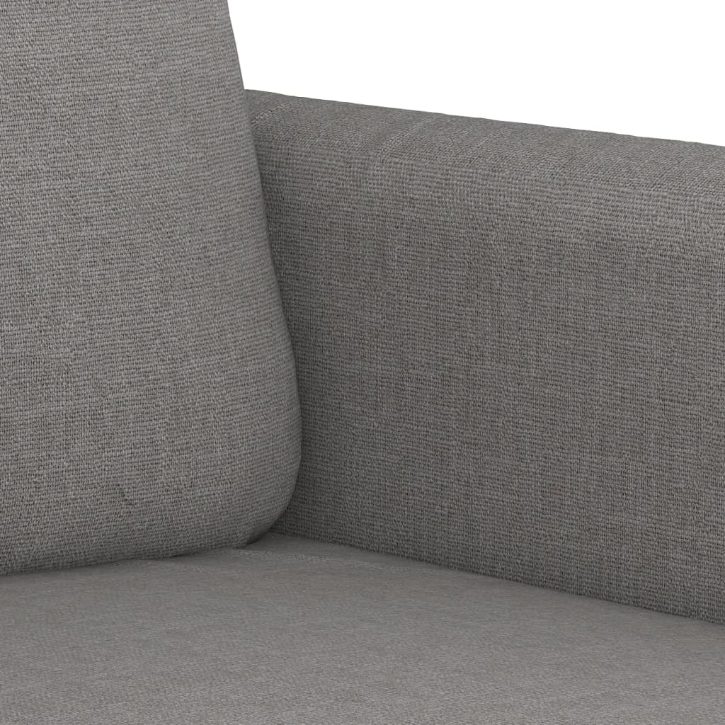 3-Seater Sofa Light Grey 180 cm Fabric