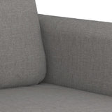 3-Seater Sofa Light Grey 180 cm Fabric