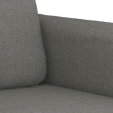3-Seater Sofa Dark Grey 210 cm Fabric - Rear View