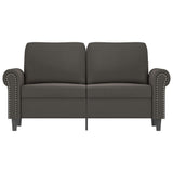 2-Seater Sofa Dark Grey 120 cm Velvet