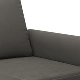 2-Seater Sofa Dark Grey 120 cm Velvet - Rear View