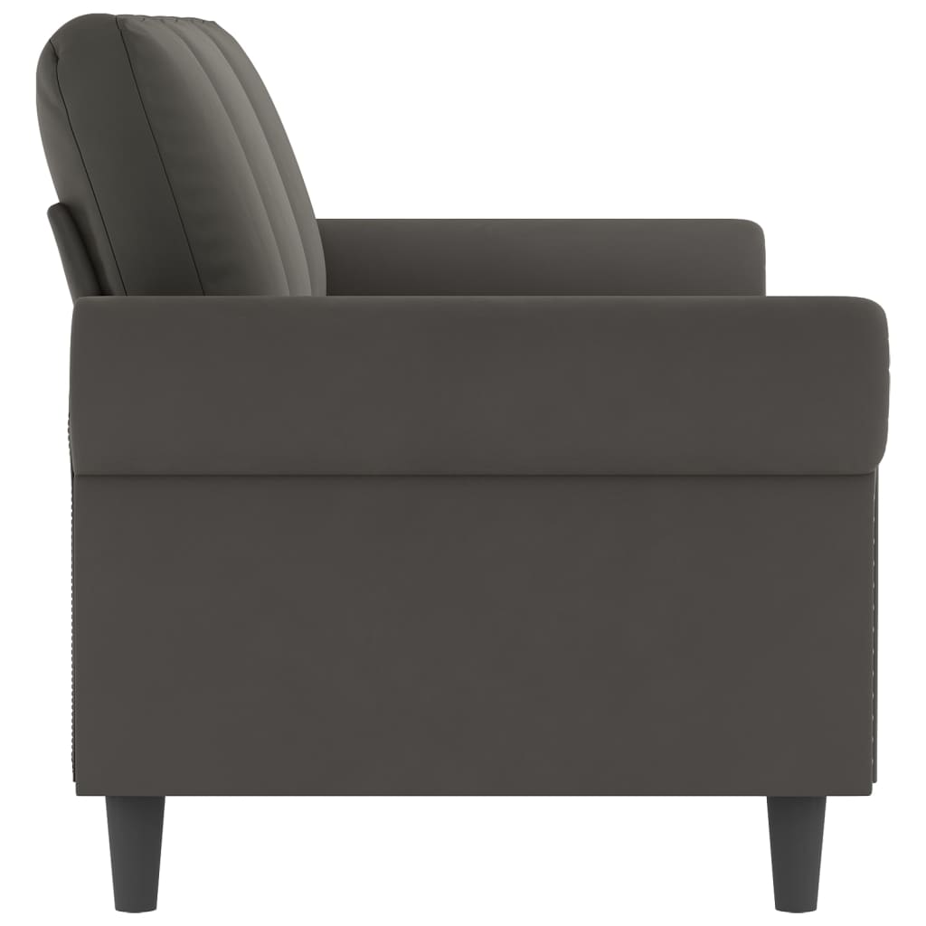 3-Seater Sofa Dark Grey 180 cm Velvet