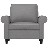 Sofa Chair Light Grey 60 cm Fabric