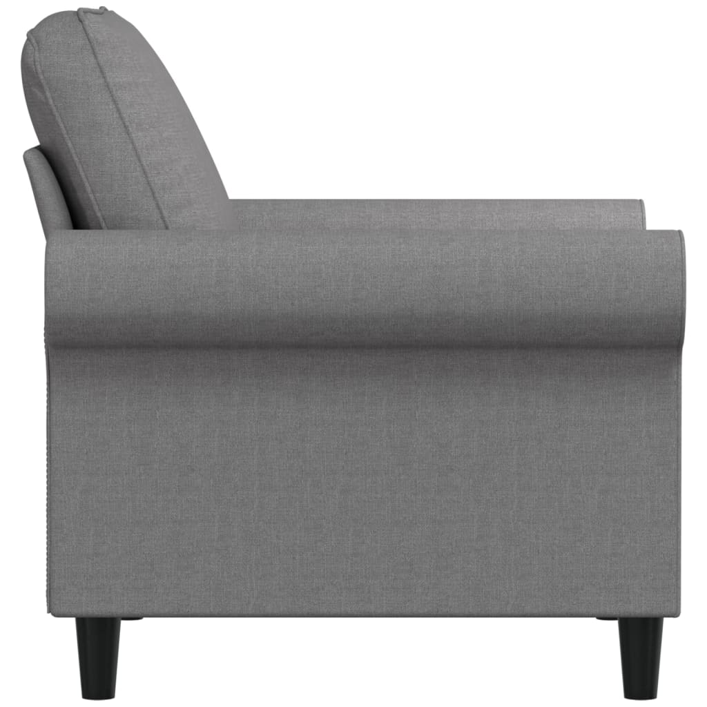 Sofa Chair Light Grey 60 cm Fabric