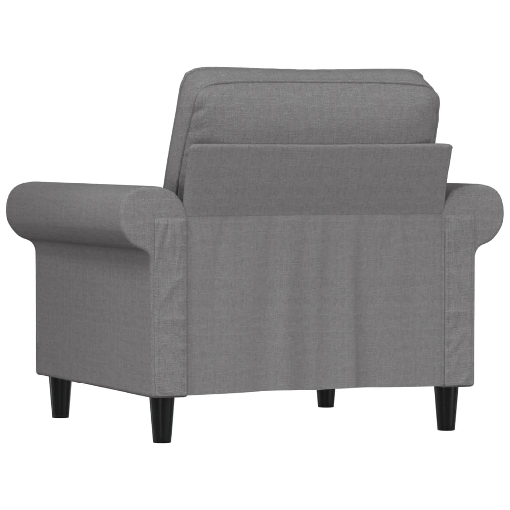 Sofa Chair Light Grey 60 cm Fabric