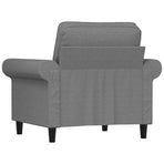 Sofa Chair Light Grey 60 cm Fabric