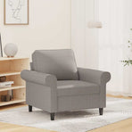 Sofa Chair Light Grey 60 cm Fabric