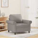 Sofa Chair Light Grey 60 cm Fabric