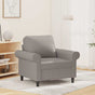 Sofa Chair Light Grey 60 cm Fabric
