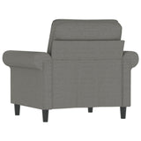 Sofa Chair Dark Grey 60 cm Fabric - 45-Degree Angle
