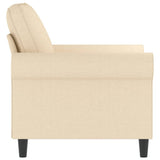 Sofa Chair Cream 60 cm Fabric