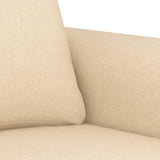 Sofa Chair Cream 60 cm Fabric - Rear View