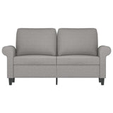 2-Seater Sofa Light Grey 120 cm Fabric