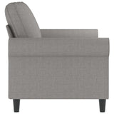 2-Seater Sofa Light Grey 120 cm Fabric
