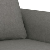 2-Seater Sofa Dark Grey 120 cm Fabric - Rear View