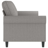 3-Seater Sofa Light Grey 180 cm Fabric - Top-Down View