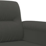 2-Seater Sofa Dark Grey 120 cm Microfibre Fabric