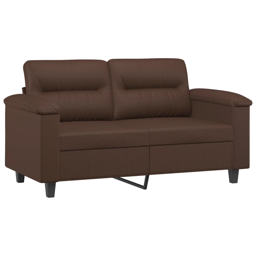 2-Seater Sofa Brown 120 cm Faux Leather