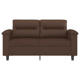 2-Seater Sofa Brown 120 cm Faux Leather