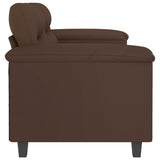 2-Seater Sofa Brown 120 cm Faux Leather - Top-Down View