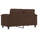 2-Seater Sofa Brown 120 cm Faux Leather - 45-Degree Angle